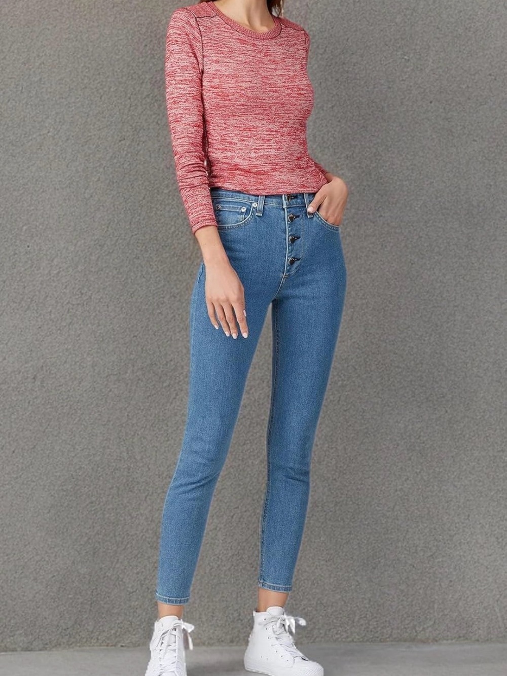rag & bone Nina High-Rise Ankle Skinny Jeans Montana Size 28